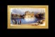 Old Golden Temple Hand Made Painting with Golden  Frame