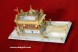 Golden Temple Model Hand Made Gold Plated Acrylic Base 